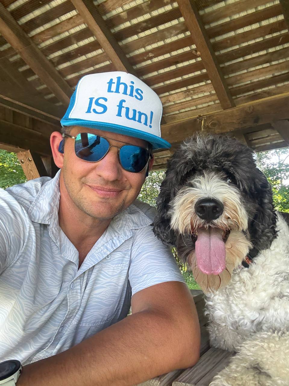 Jeff with his dog